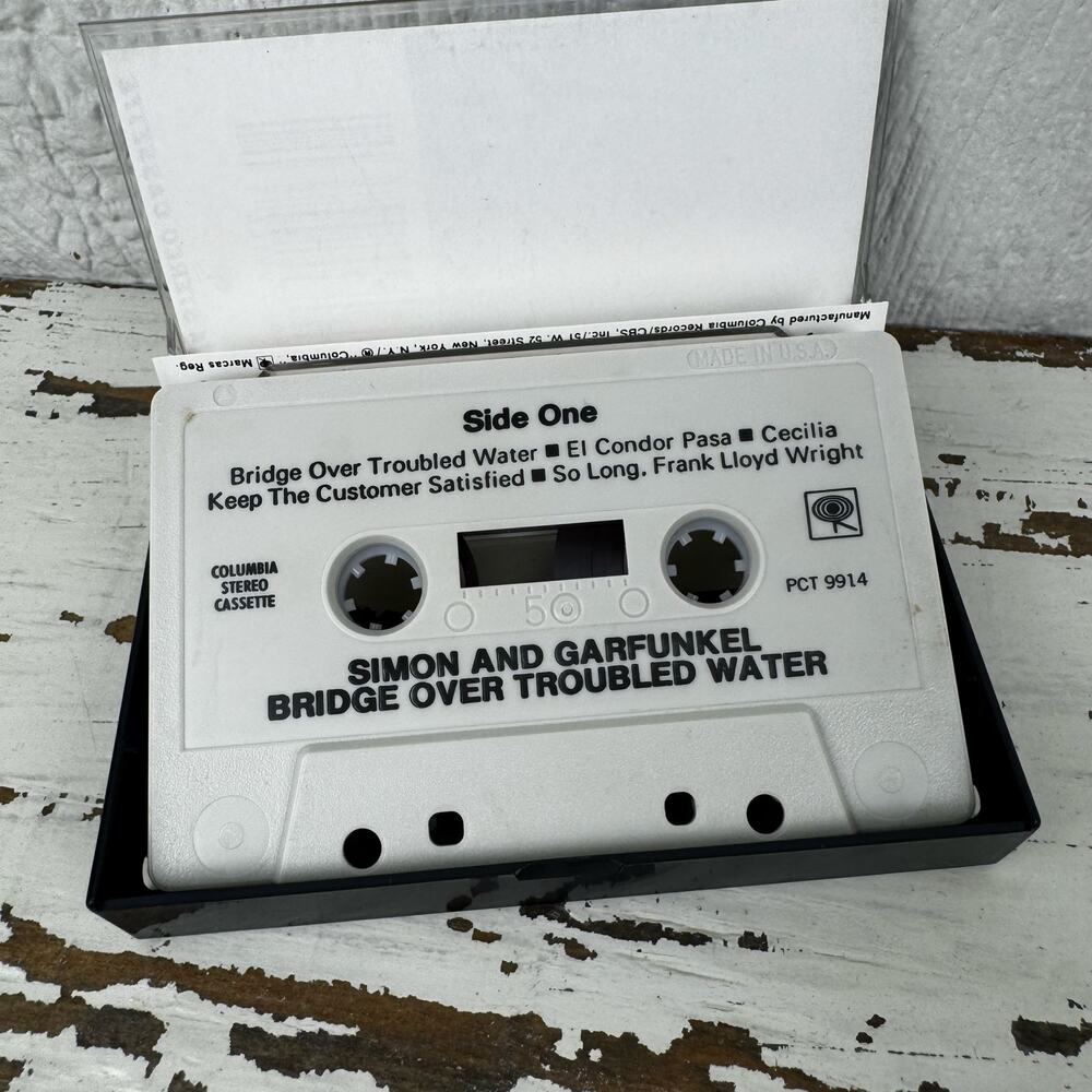 Cassette Tape Simon & Garfunkel Bridge Over Troubled Water Vintage Folk Rock - Picture 5 of 6